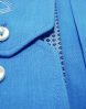 Мужская рубашка Vester ярко-голубого цвета, однотонная, с длинным рукавом